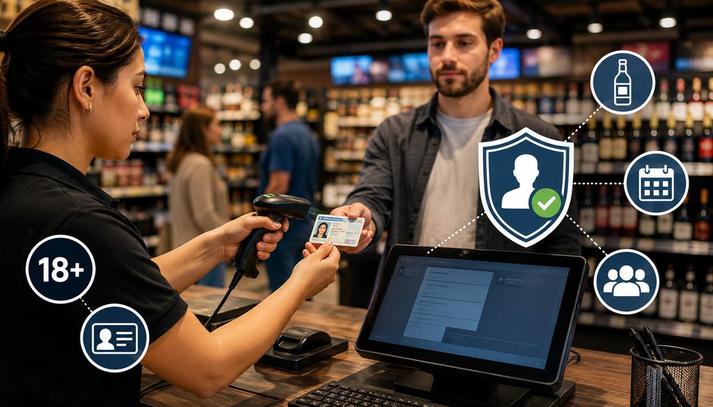 Indiana age verification and ID scanning at retail checkout